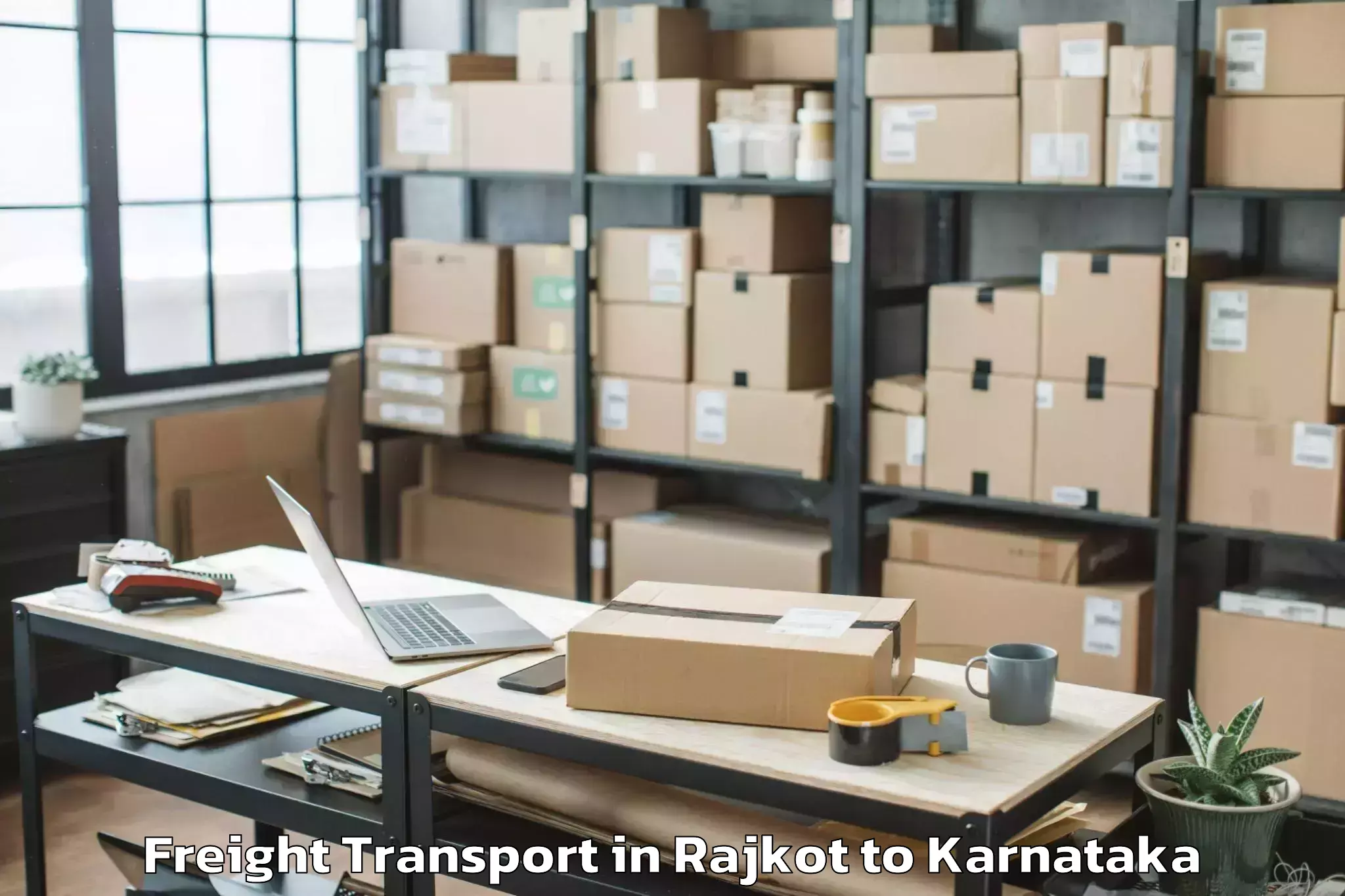 Trusted Rajkot to Yelburga Freight Transport